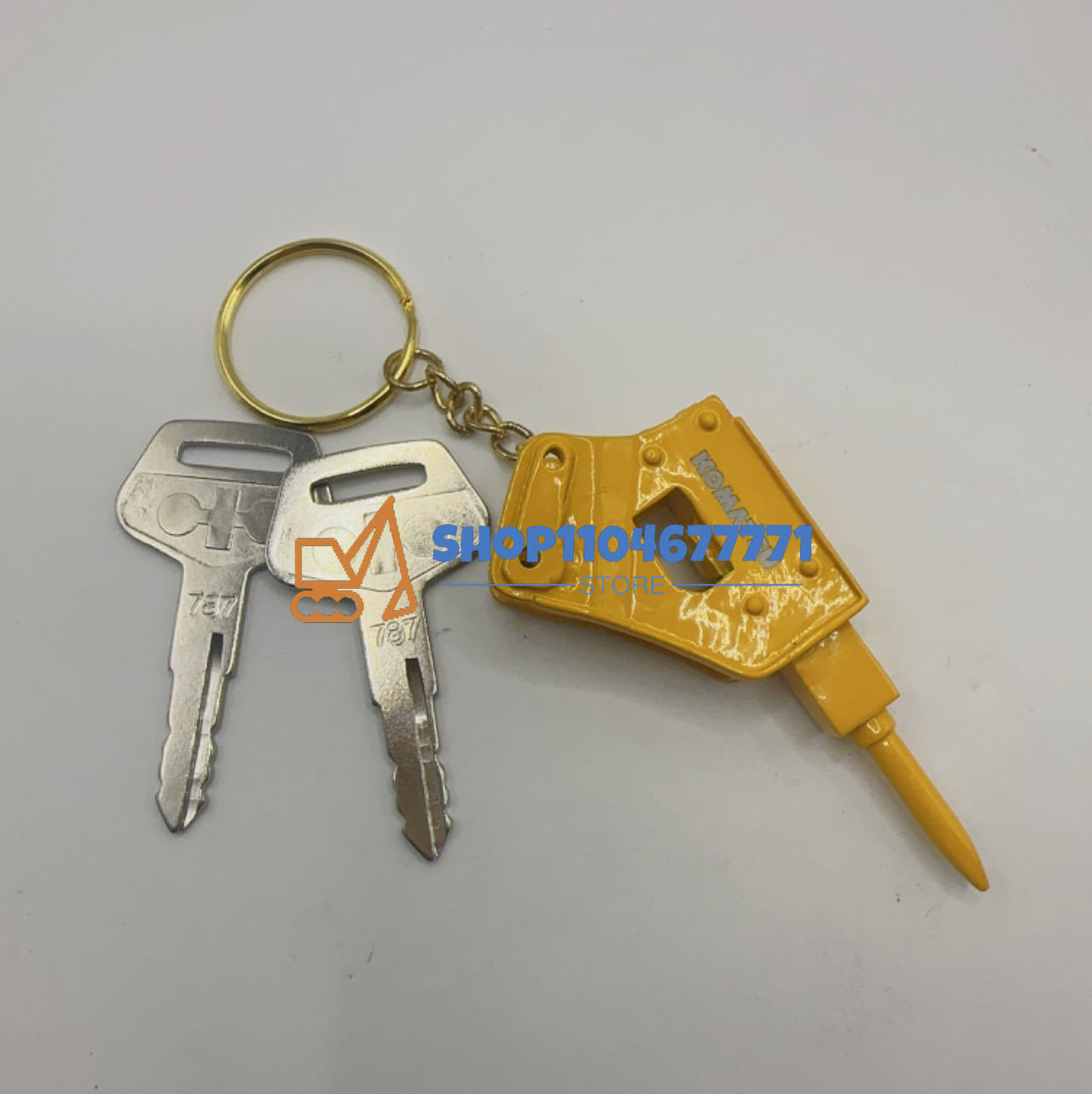 Heavy Equipment Key Ring - 2PCS 787 Ignition Key with Bucket