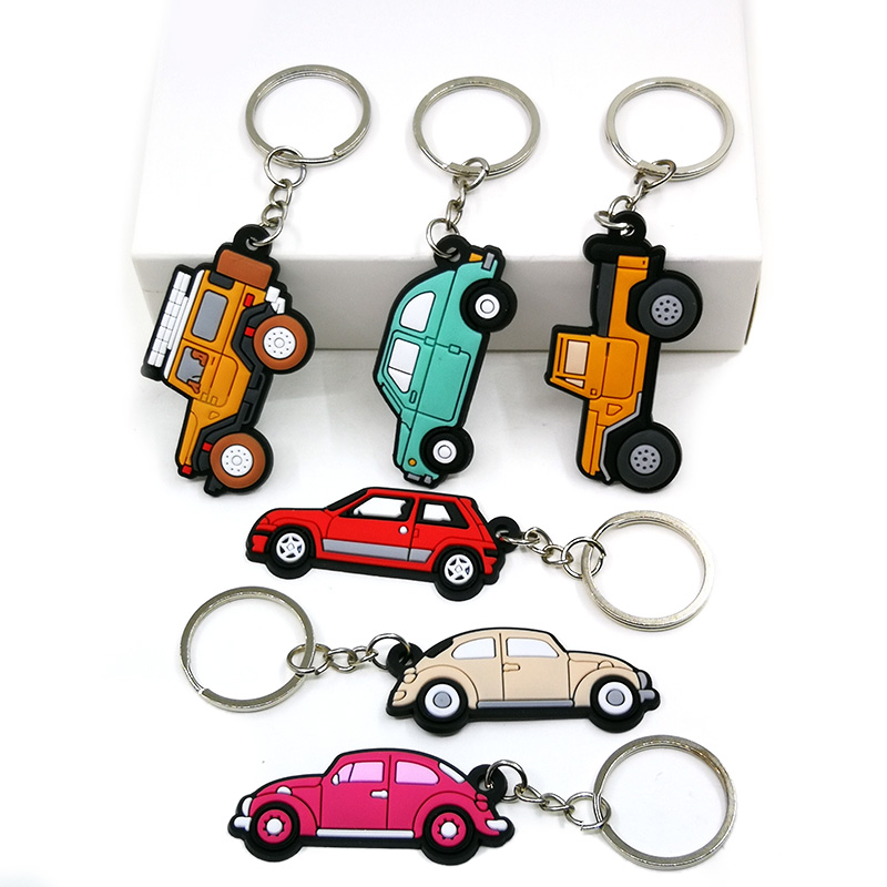 Heavy Equipment Key Ring - 1PCS PVC Key Ring 6 Colors