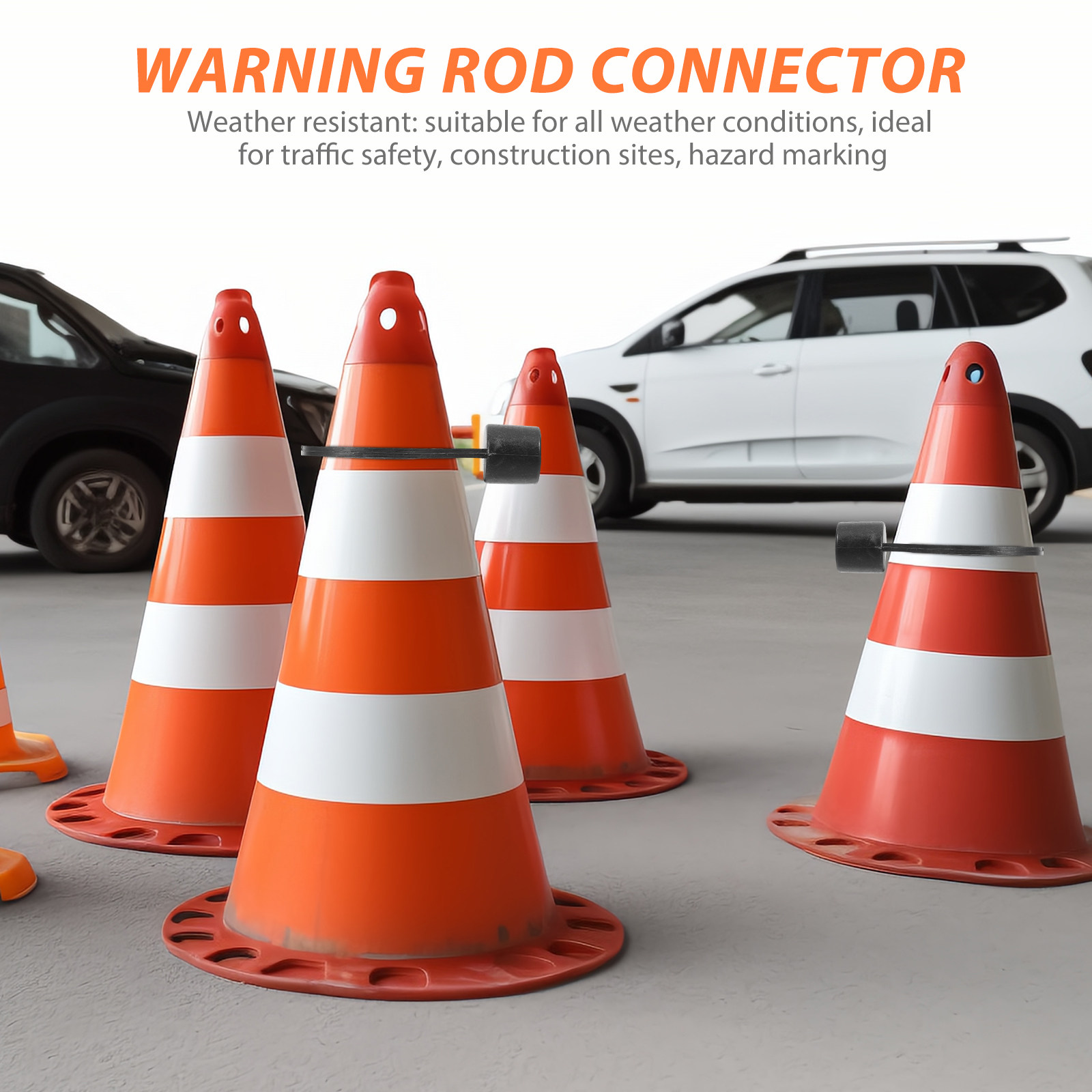 6Pcs Weather Resistant Plastic - Road Traffic Cone recension och pris