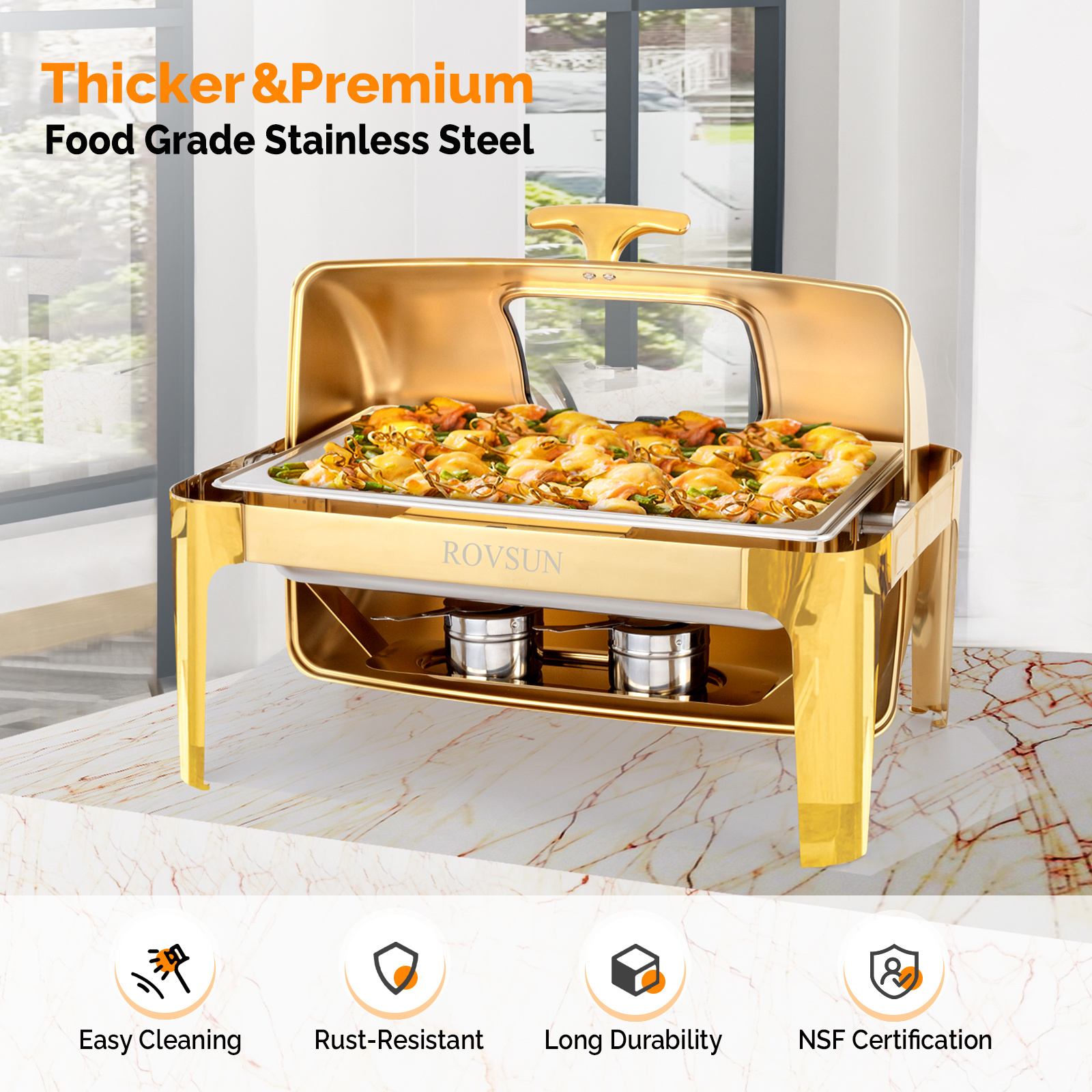 MEFFIR 9QT Commercial Gold Rol - Heavy Equipment Kitchen recension och pris
