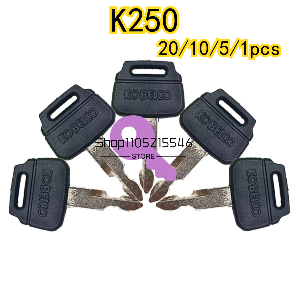 20/10/5/1pcs OEM K250 Keys for - Heavy Equipment Key Ring recension och pris