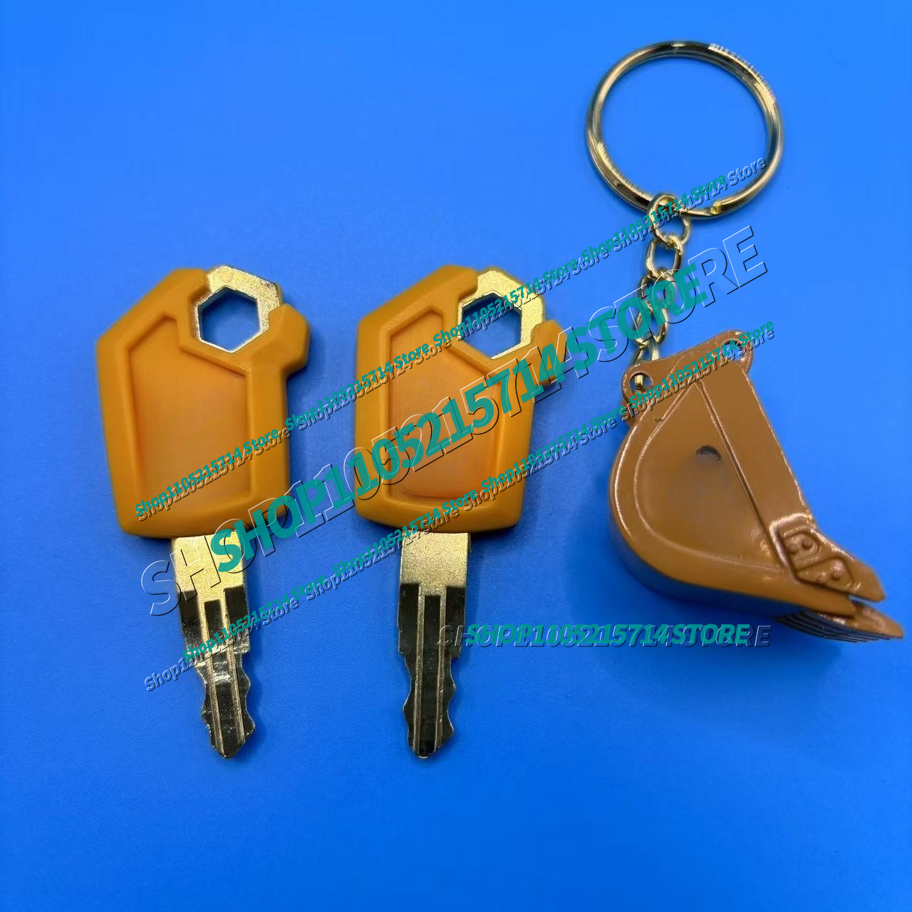 2pcs 5P8500 Key for Excavator  - Heavy Equipment Key Ring recension och pris