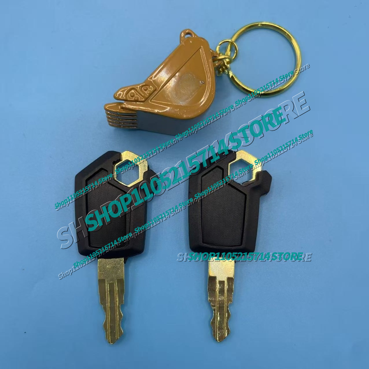 2pcs 5P8500 Key for Excavator  - Heavy Equipment Key Ring recension och pris