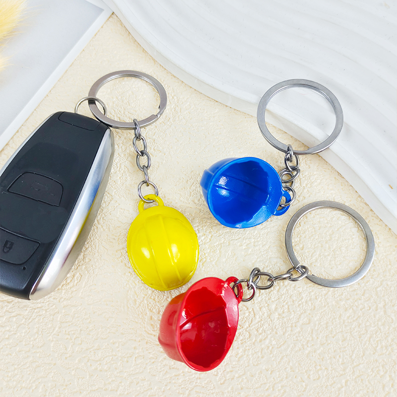 Creative Hard Hat Keychain Min - Heavy Equipment Key Ring recension och pris