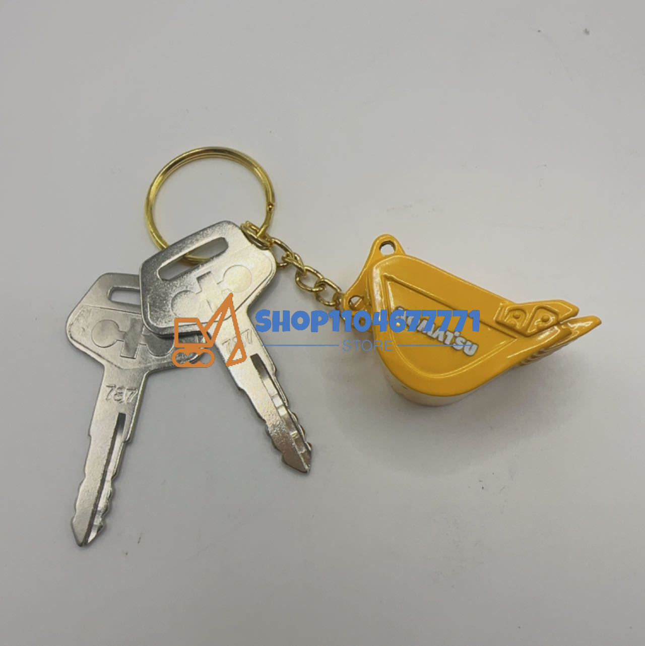 2PCS 787 Ignition Key with Buc - Heavy Equipment Key Ring recension och pris