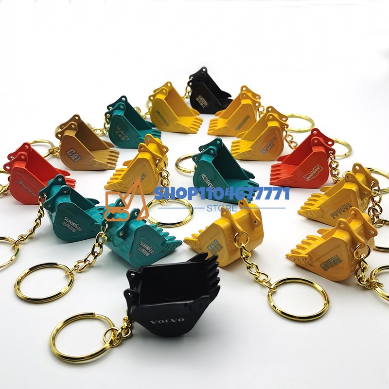 With Bucket Key Chain for Kobe - Heavy Equipment Key Ring recension och pris