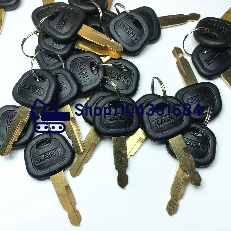 1/3/5pcs Ignition Key Sany Exc - Heavy Equipment Key Ring recension och pris