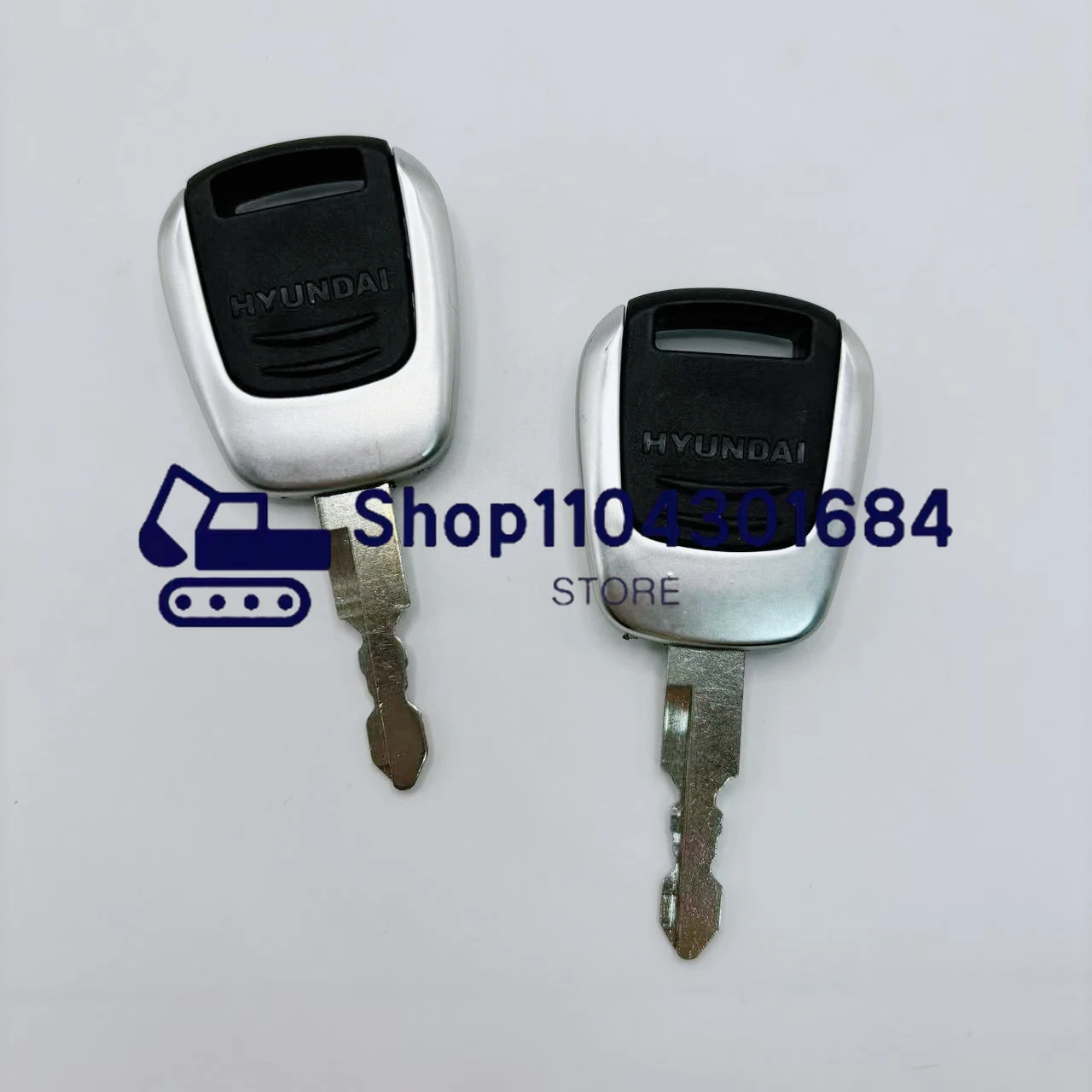 2 PCS Modern Excavator 60 / 80 - Heavy Equipment Key Ring recension och pris