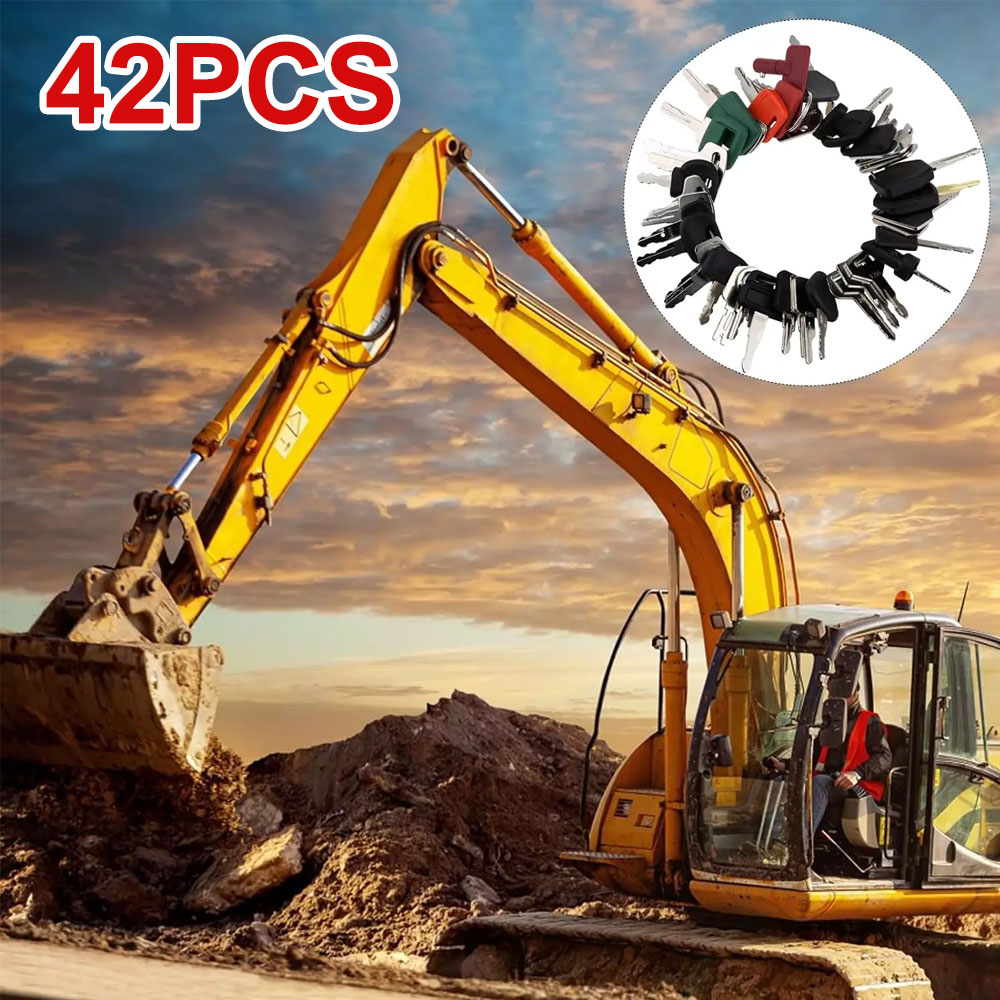 42 Keys Heavy Equipment Constr - Heavy Equipment Key Ring recension och pris