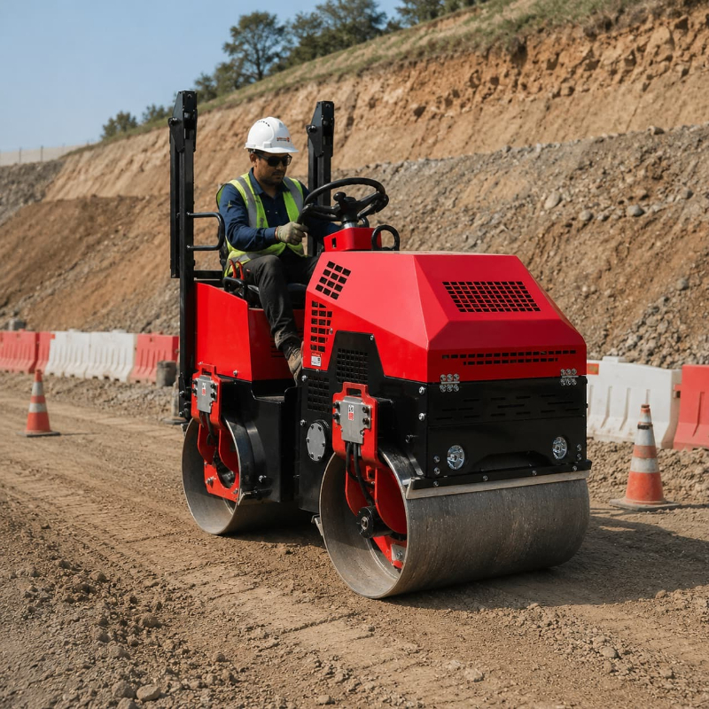 Double Drum Vibratory Road Rol - Heavy Equipment Construction recension och pris