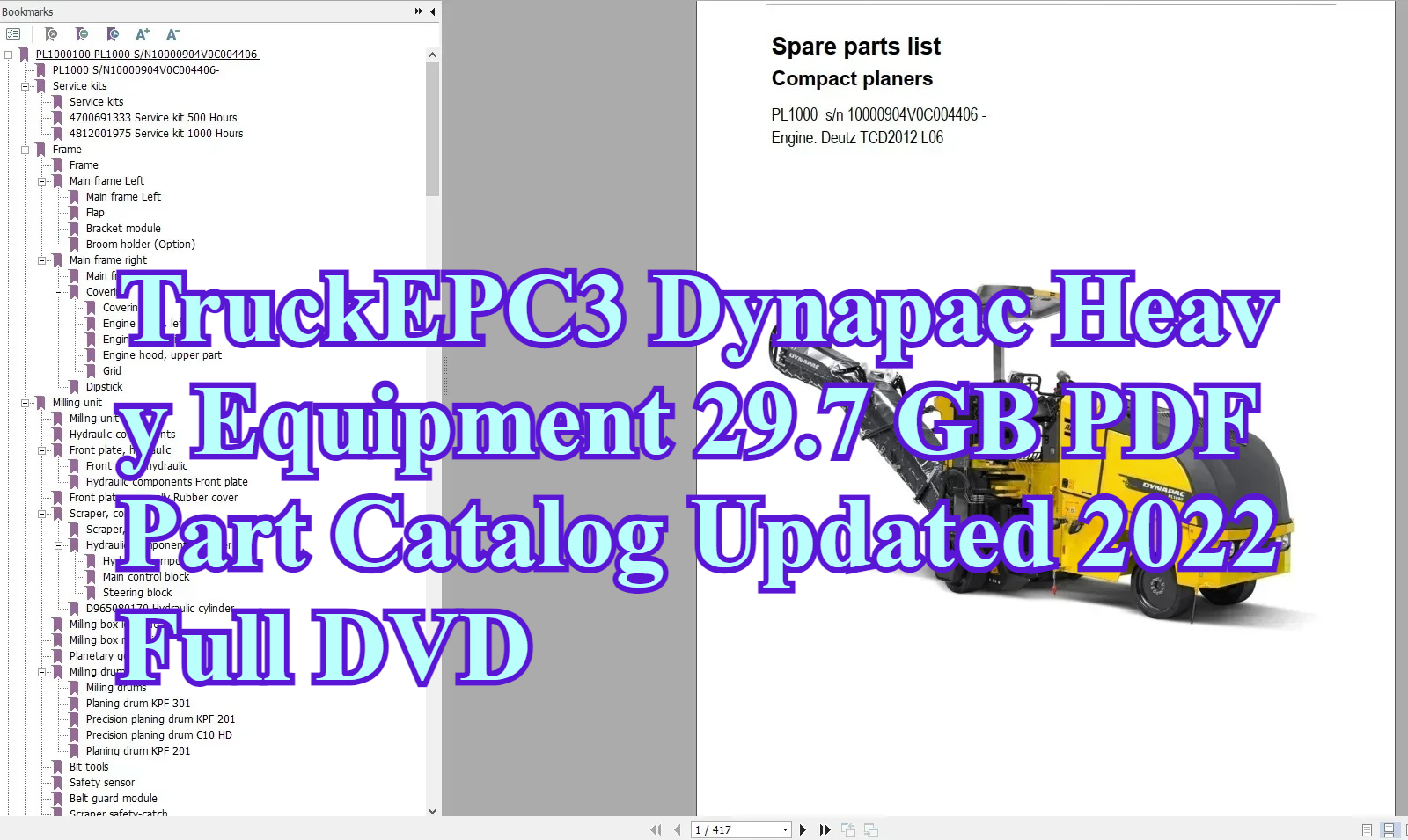 TruckEPC3 Dynapac Heavy Equipm - Heavy Equipment Pdf recension och pris