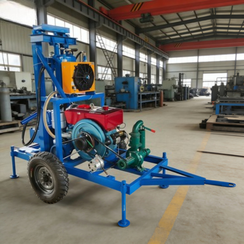 120m Max Depth Tire-Type Small - Heavy Equipment Drilling Rig recension och pris
