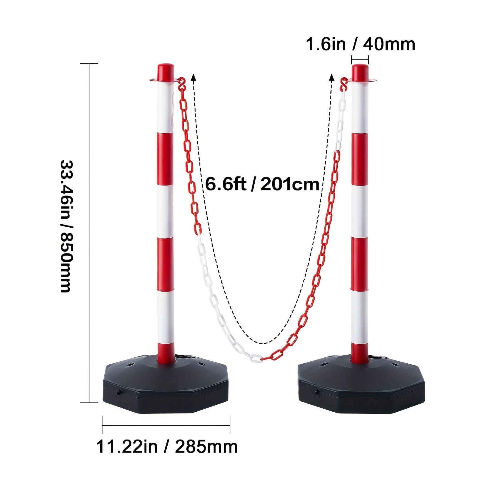6 Pieces of Traffic Marking Wa - Road Traffic Cone recension och pris