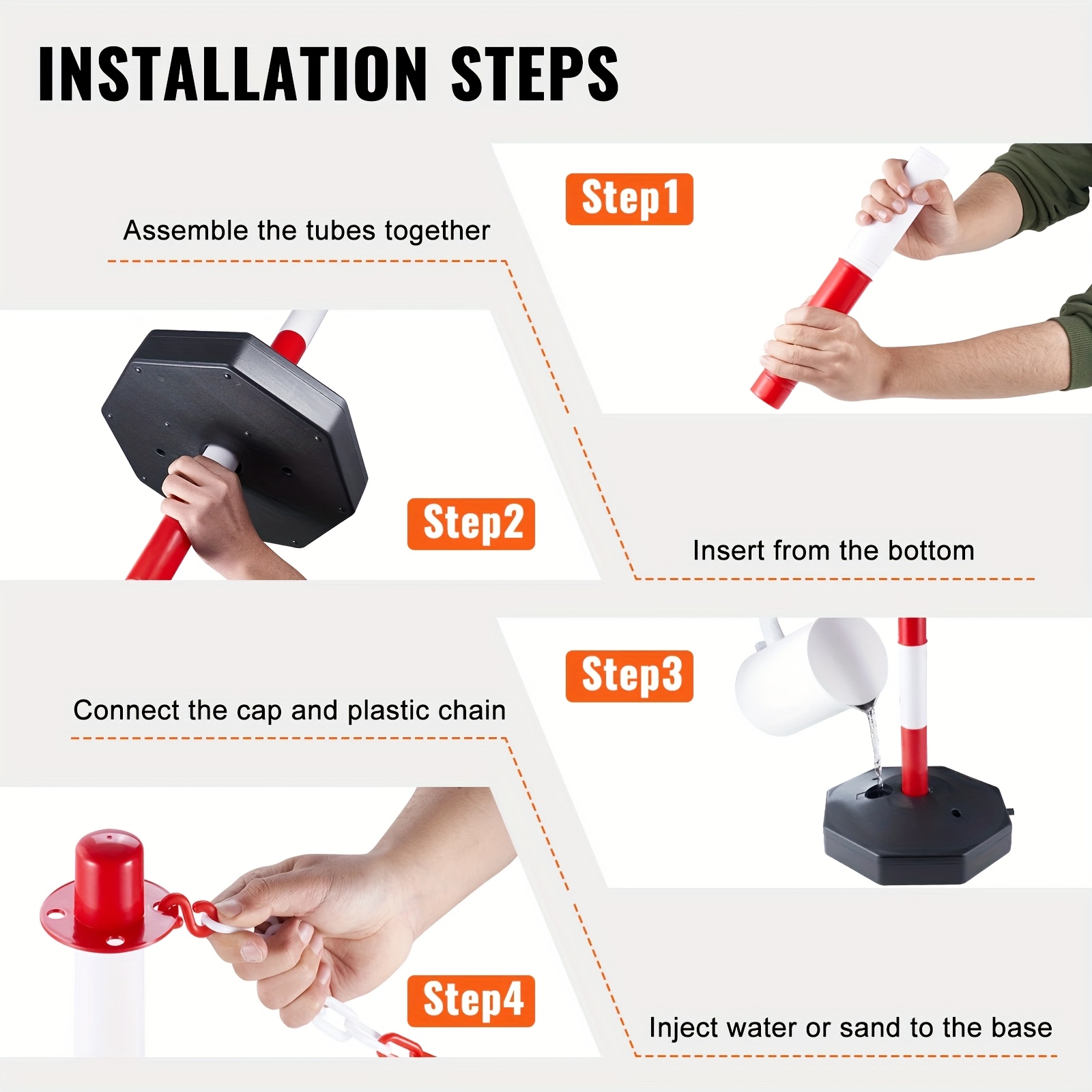 6 Pieces of Traffic Marking Wa - Road Traffic Cone recension och pris