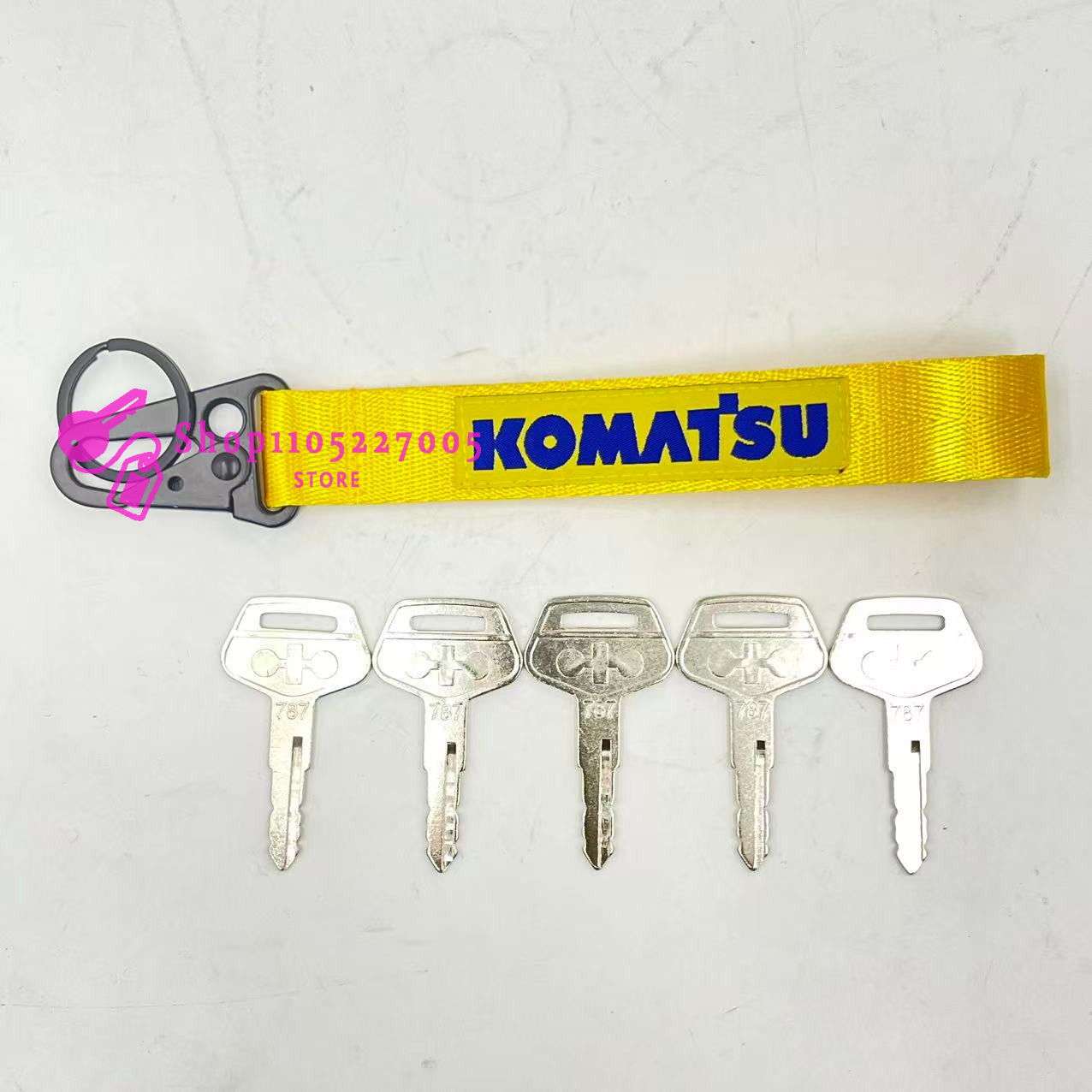 2/5/10PCS 787 Key for Komatsu  - Heavy Equipment Key Ring recension och pris