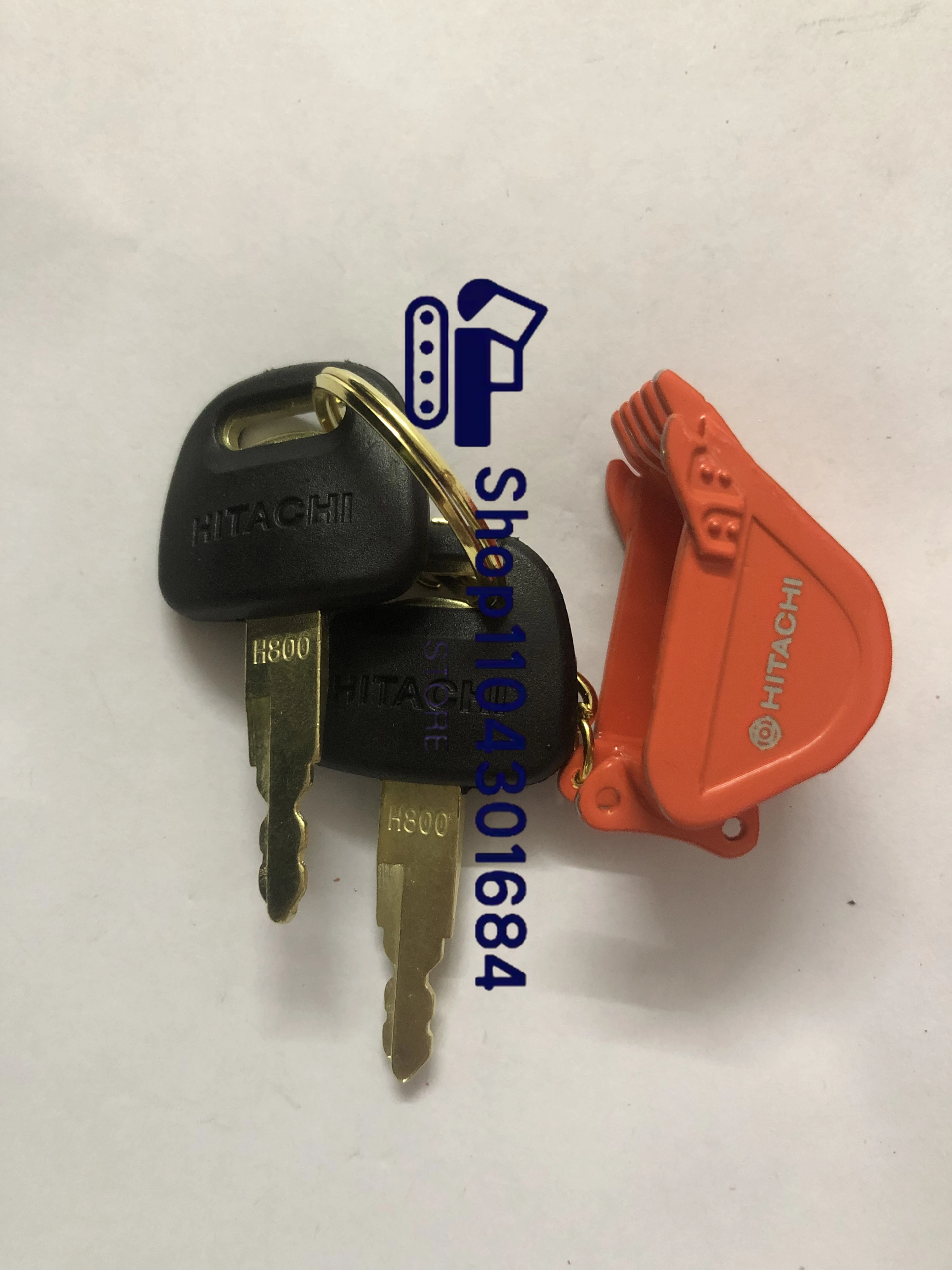 2pcs H800 Excavator Ignition K - Heavy Equipment Key Ring recension och pris