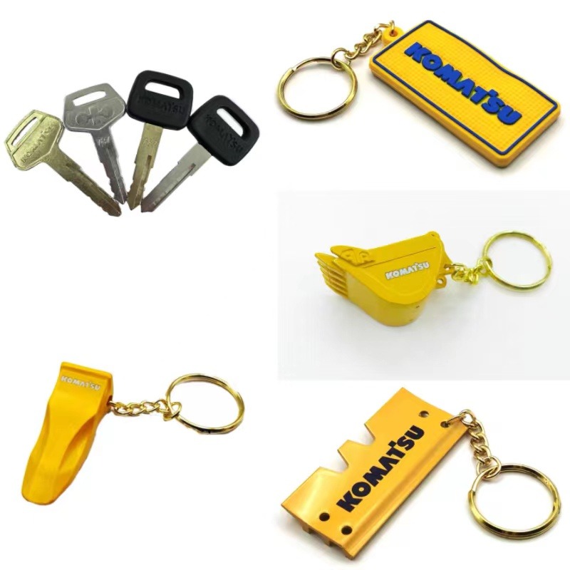 F0001 For komatsu Keychain PC- - Heavy Equipment Key Ring recension och pris