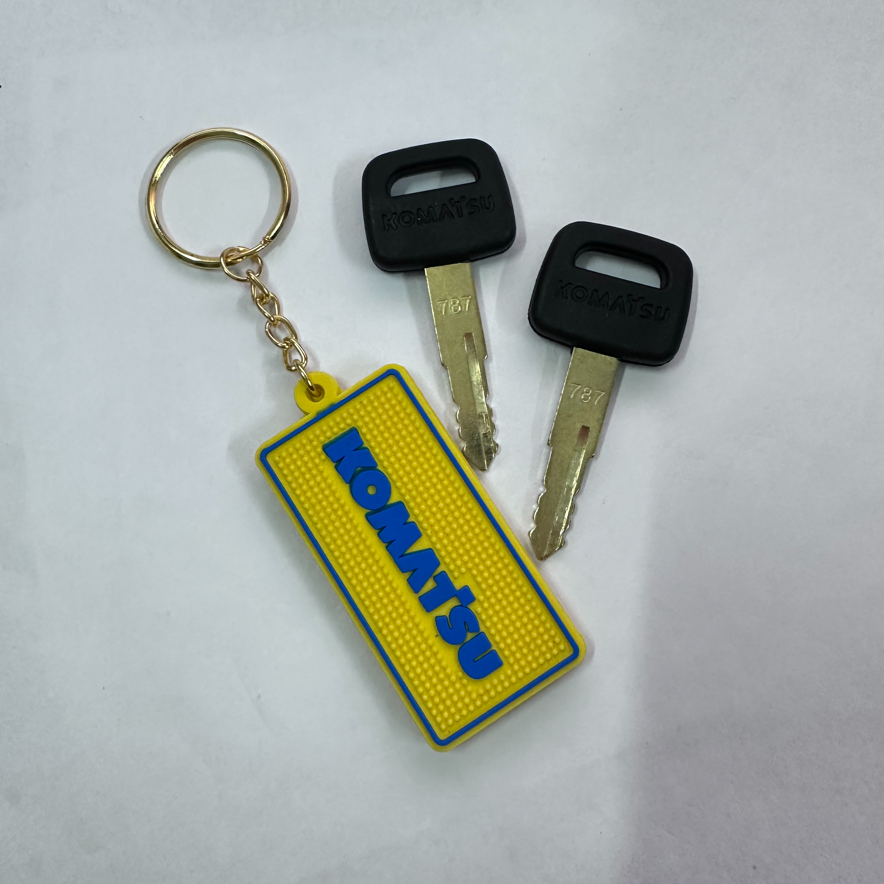 F0001 For komatsu Keychain PC- - Heavy Equipment Key Ring recension och pris