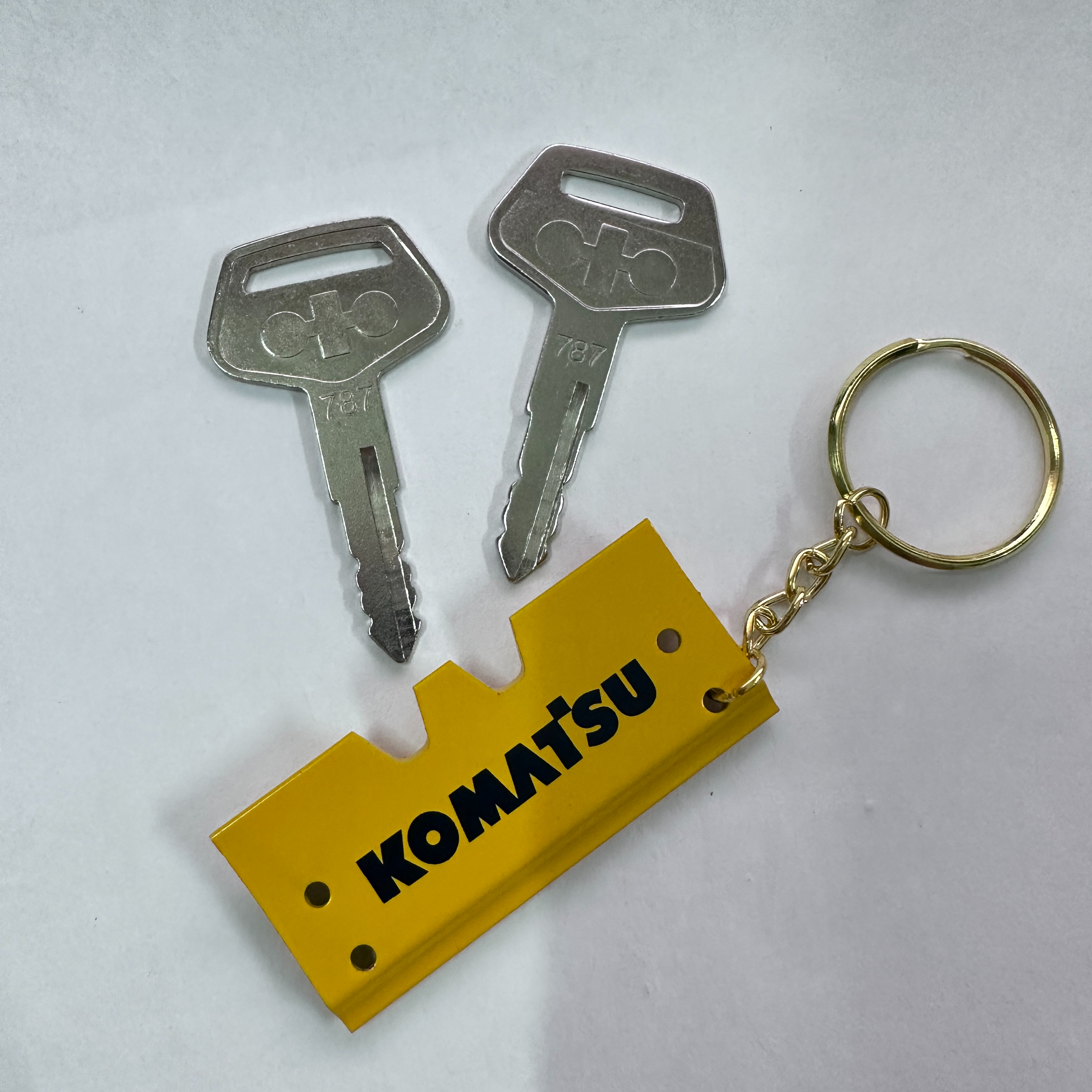F0001 For komatsu Keychain PC- - Heavy Equipment Key Ring recension och pris