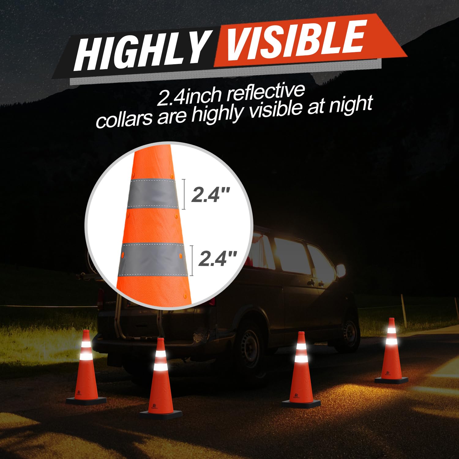 28 Inch Collapsible Traffic Sa - Road Traffic Cone recension och pris