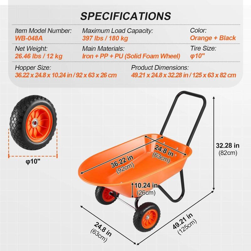 Garden Trolley 5 Cu. Ft. 397 l - Heavy Equipment Hauling recension och pris
