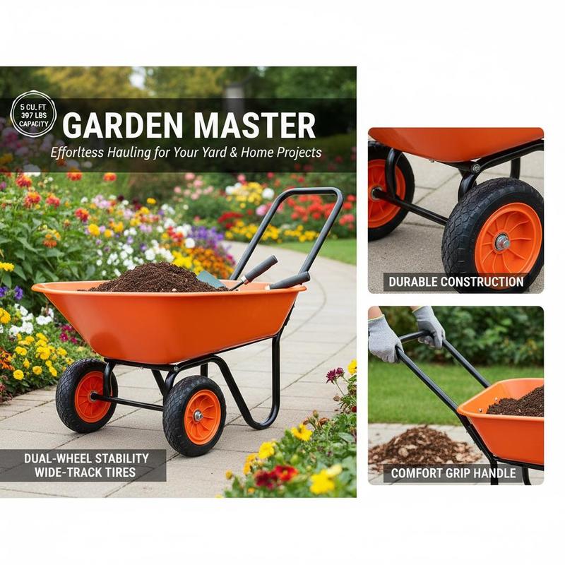 Garden Trolley 5 Cu. Ft. 397 l - Heavy Equipment Hauling recension och pris