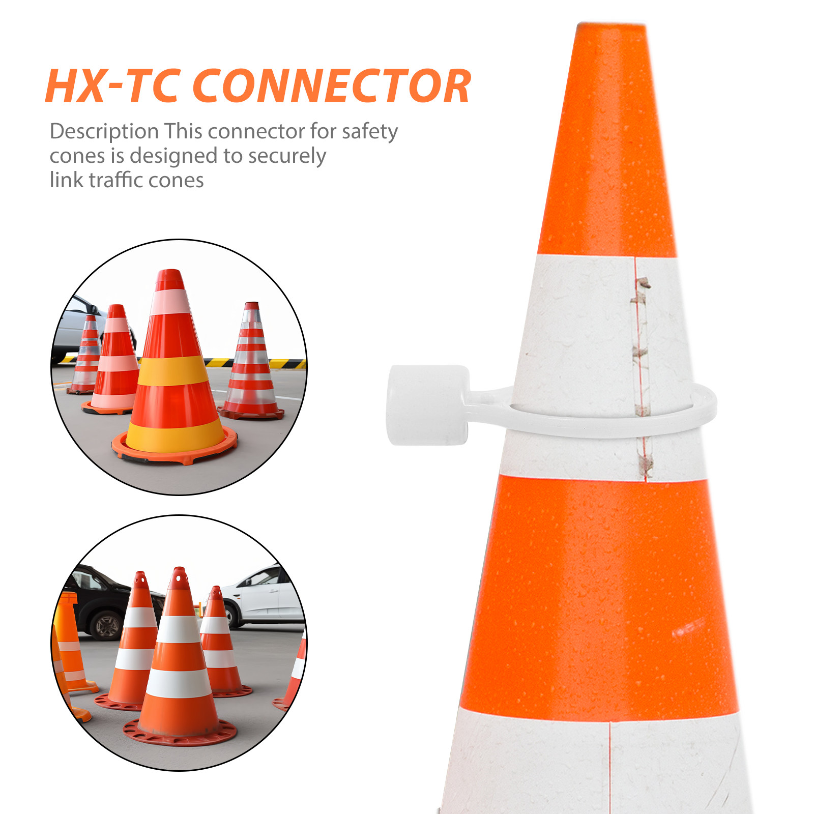 6Pcs Safety Cone Connectors Fl - Road Traffic Cone recension och pris